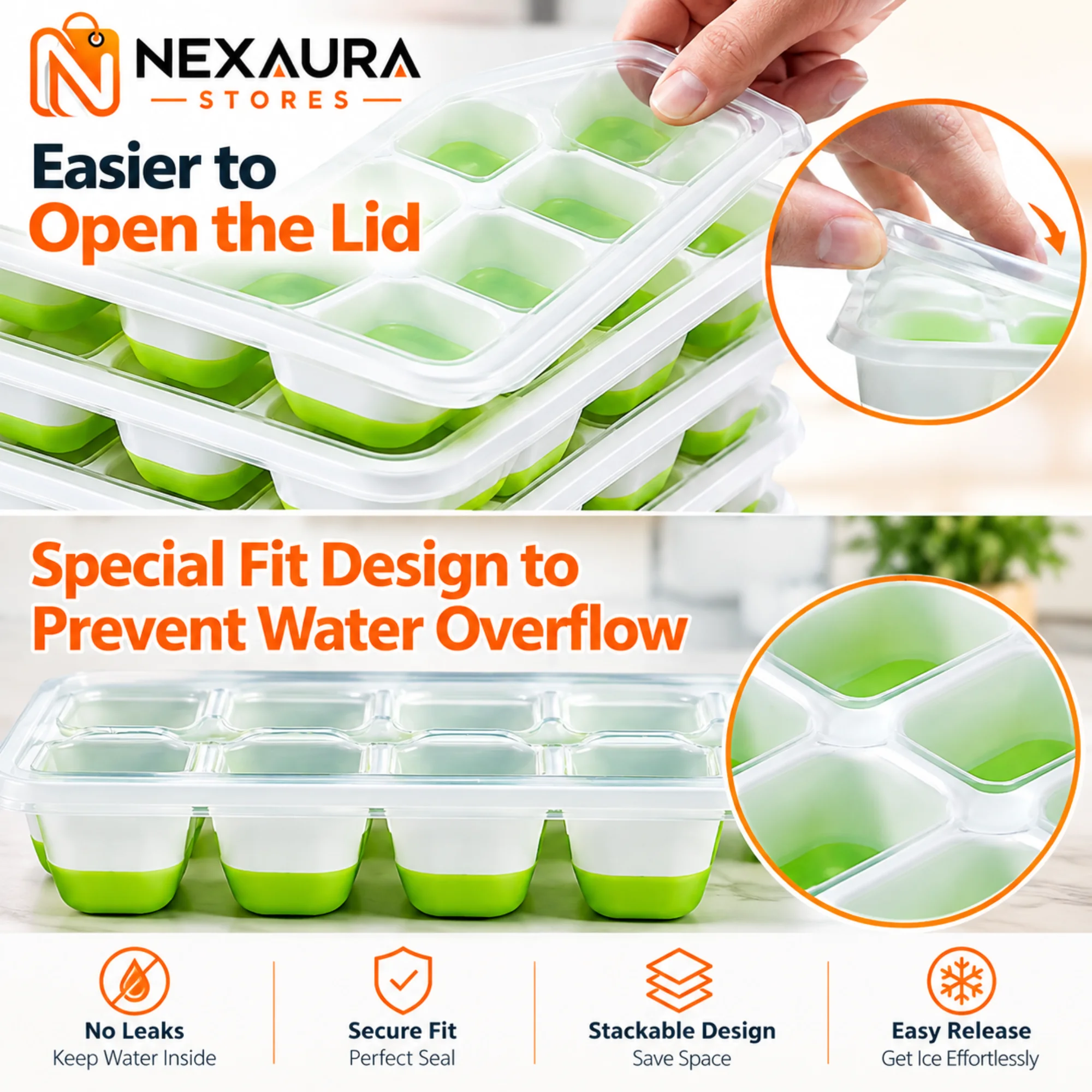 Silicone Ice Cube Tray