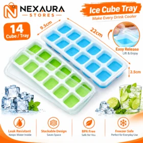 14 grid ice cube tray detail