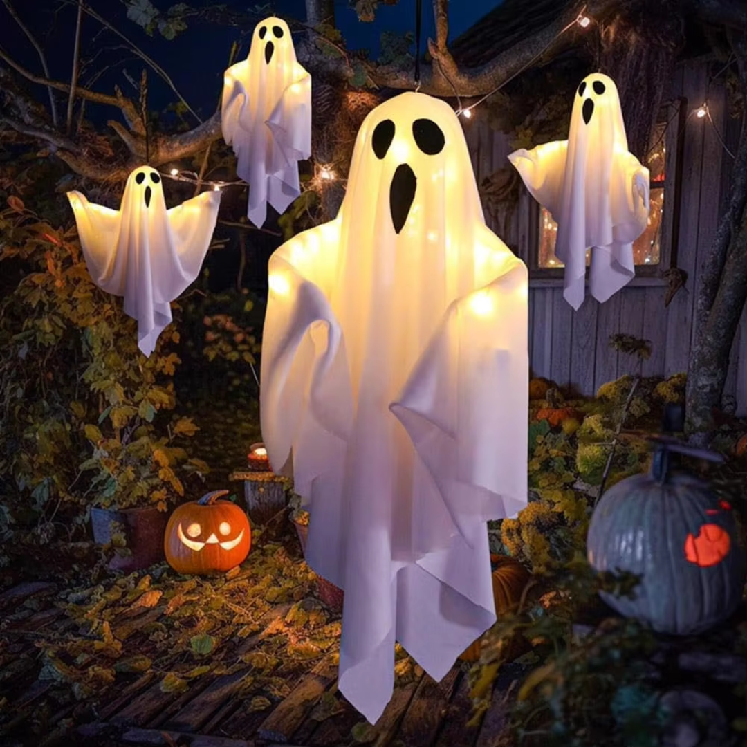 Halloween Glowing Ghost Light Outdoor Decor Garden Prop Party Home Hanging Decor - product image 8