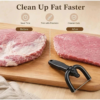 Handheld Fat Trimmer For Beef & Pork,U-Shaped Curved Holder Targets Surface Fat - product image 8