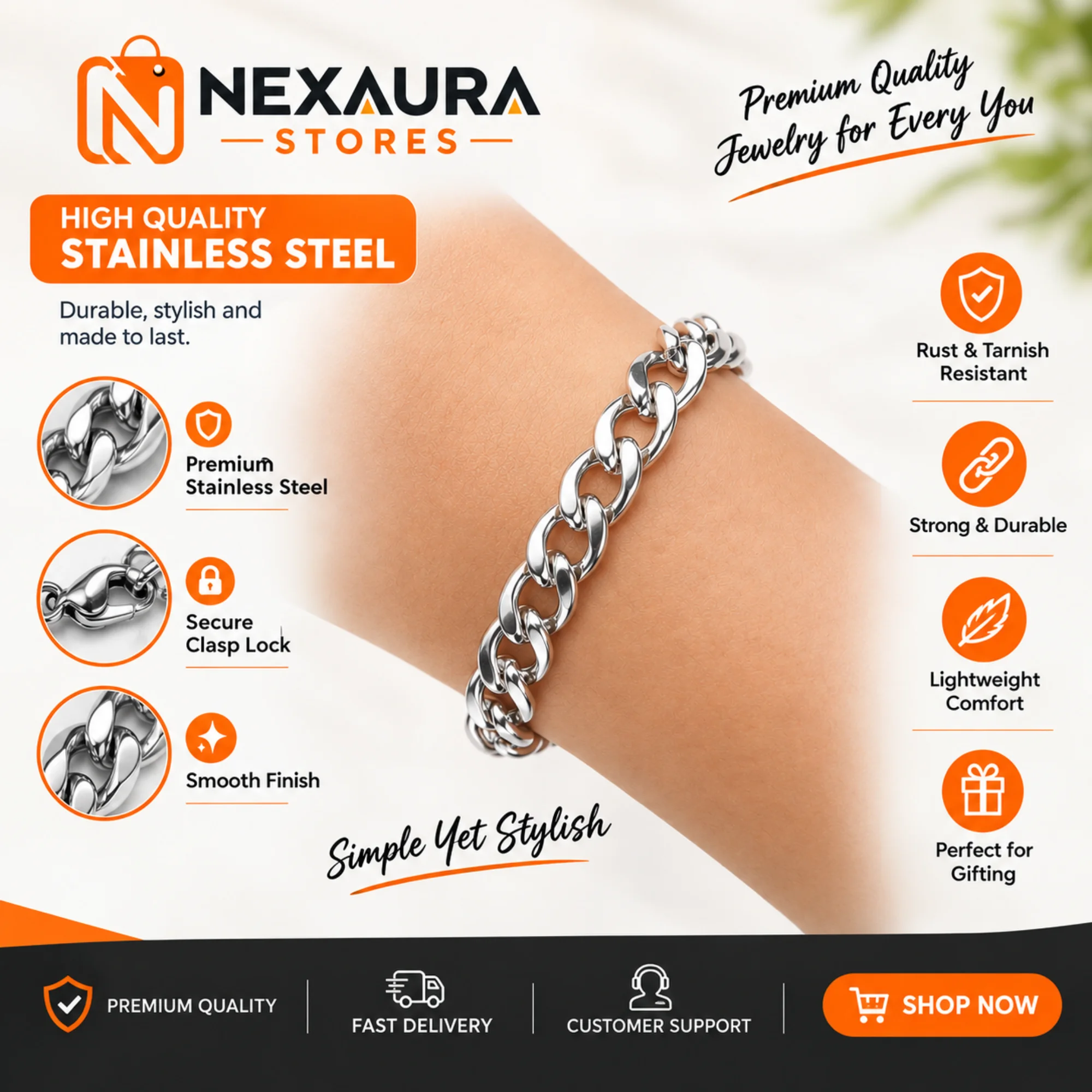 Men's Stainless Steel Bracelet
