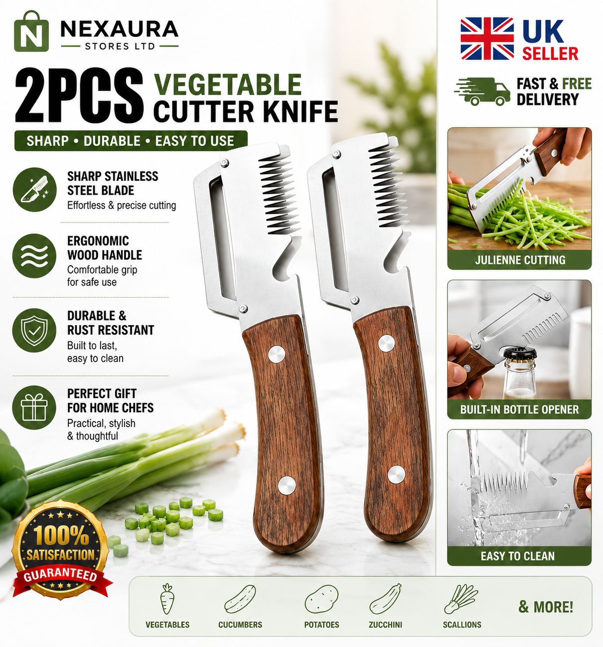 2Pcs Vegetable Peeler 3 in 1 Multi-Functional for Kitchen Stainless Steel Peeler - product image 3