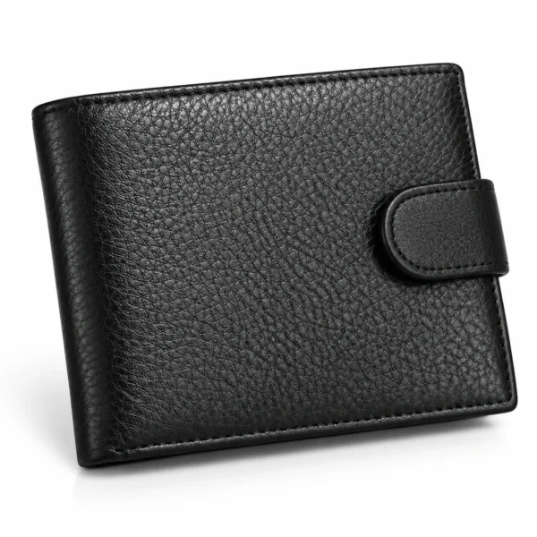 Men's RFID Blocking Wallet Black – Slim Bifold Card Holder