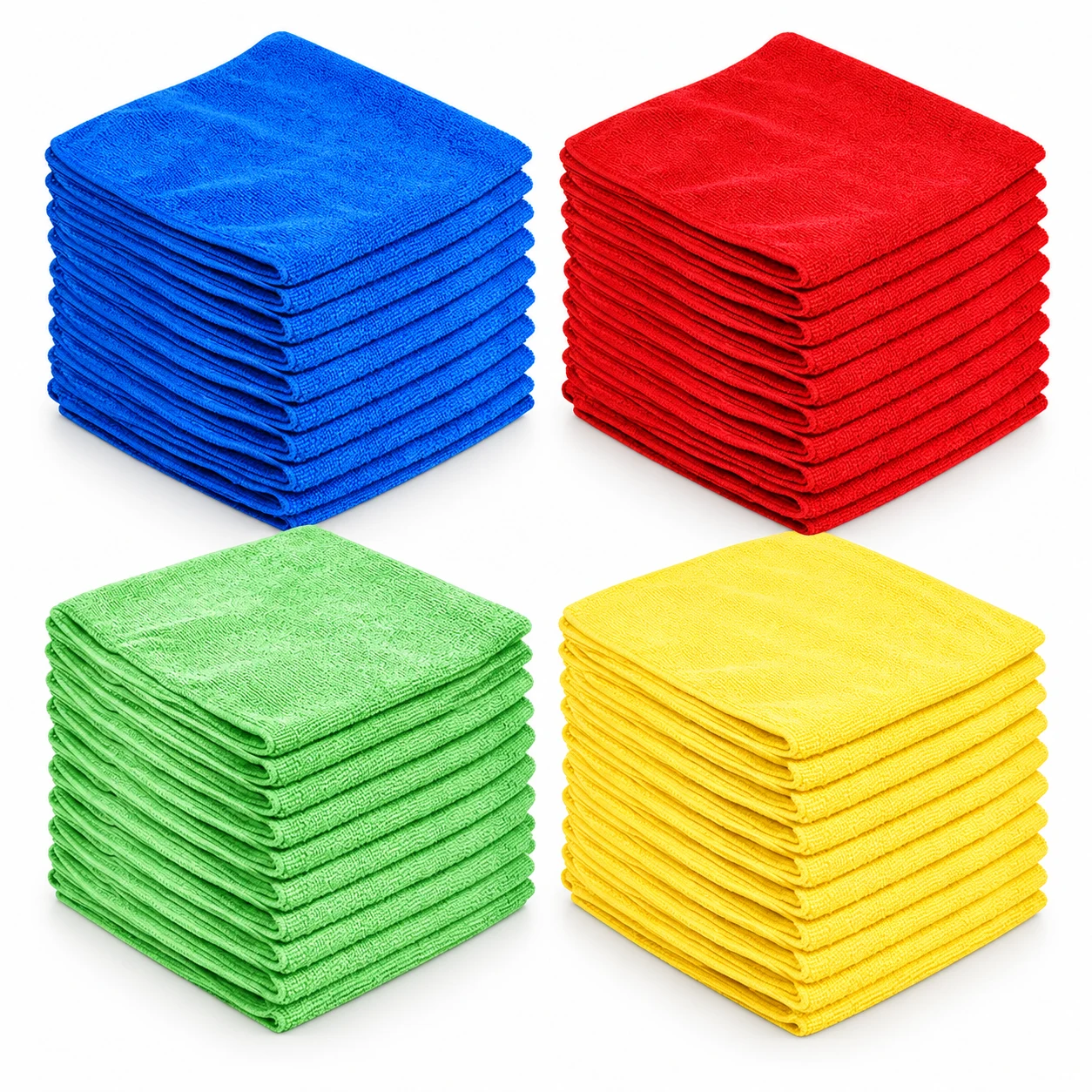 Microfibre cleaning cloths for dusting and wiping every room