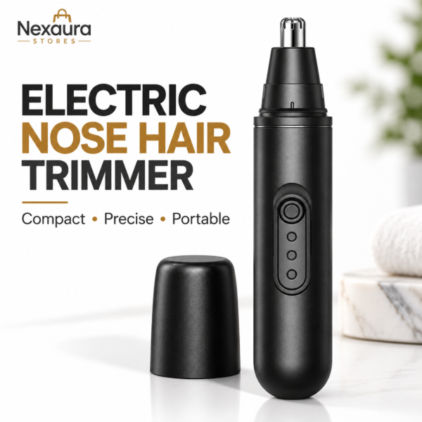 Electric Nose Hair Trimmer – Battery Powered Portable Mini Cutter