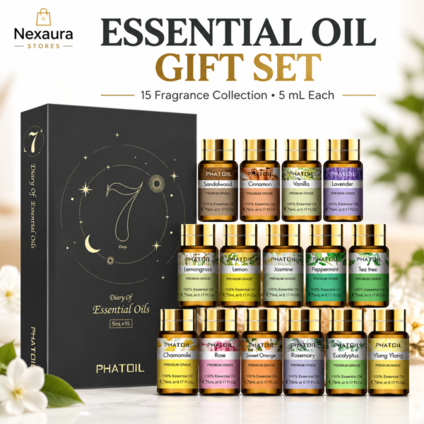 Essential Oil Gift Set – Fragrance Collection in Presentation Box