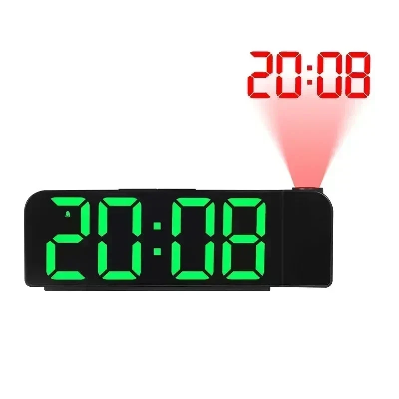 Digital Projection Alarm Clock – 180° Rotatin