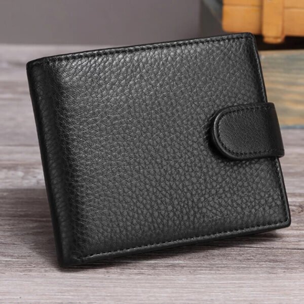 Men's RFID Blocking Wallet Black – Slim Bifold Card Holder