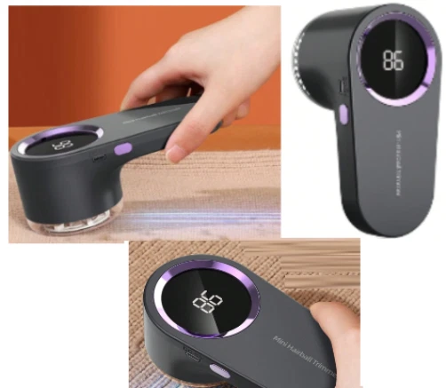 Electric Lint Remover Rechargeable – Fabric Shaver for Clothes, Grey
