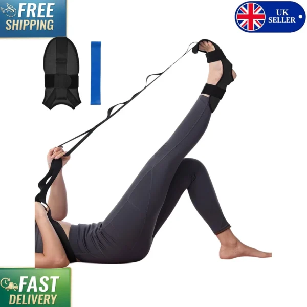 Multi-Loop Yoga Stretching Strap – Cotton Webbing with D-Ring