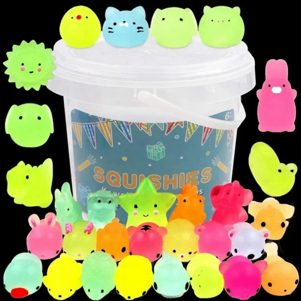 Mochi Squishy Toys 12-Pack – Kawaii Animals Stress Relief Fidget