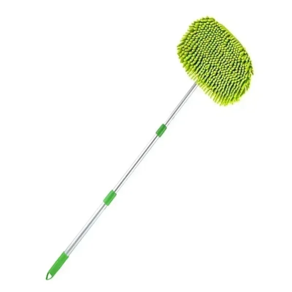 Extendable Car Wash Mop – Long Handle Chenille Cleaning Brush 2-in-1