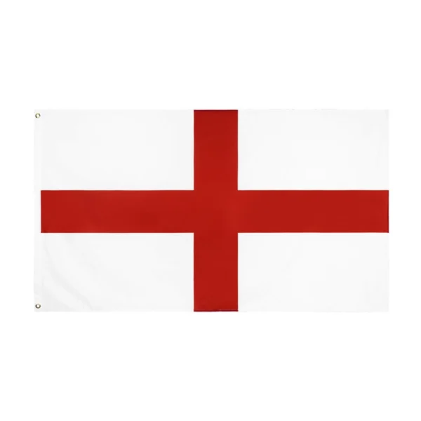 England Flag 3x5ft – St George Cross Flag with Eyelets
