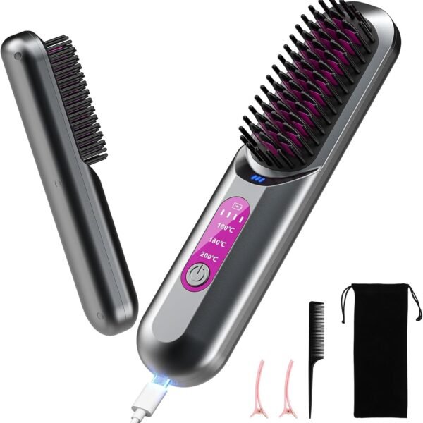 Hair Straightener Brush Cordless – original product photo 1
