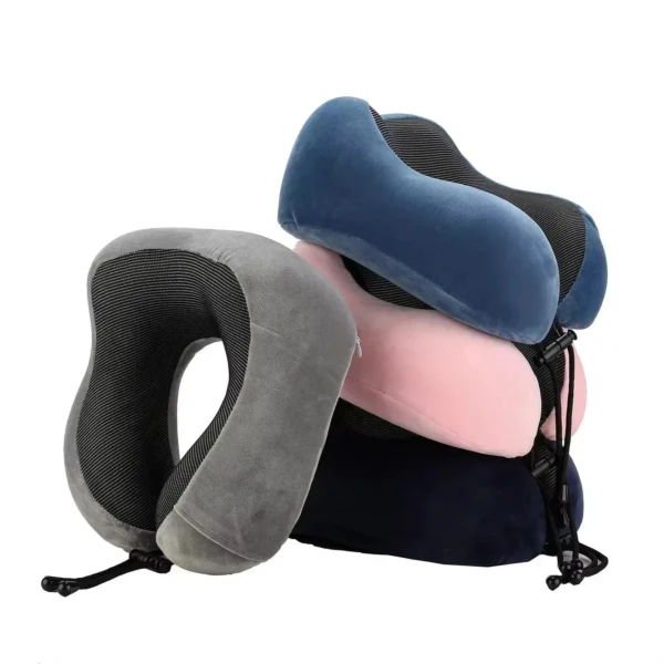 Memory Foam Travel Pillow – U-Shaped Neck Support for Plane & Car