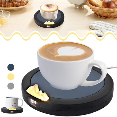 USB Coffee Mug Warmer – 3-Temperature Heating Coaster Pad