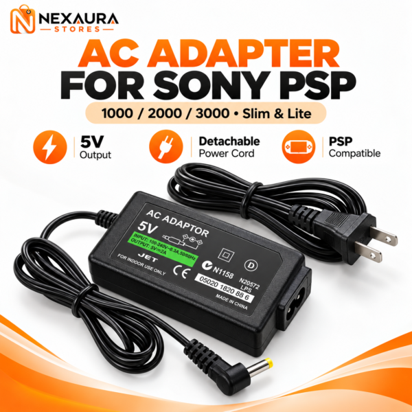 AC Adapter Home Wall Charger Power Supply For SONY PSP 1000 2000 3000 Slim Lite