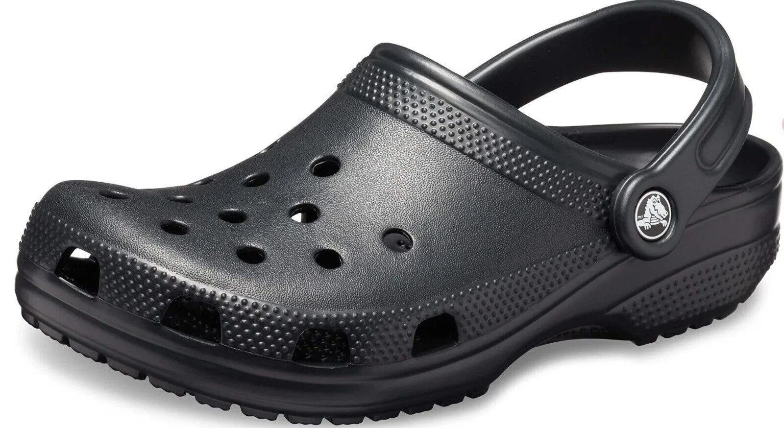 Side profile of ultra-light classic clog showing cushioned footbed