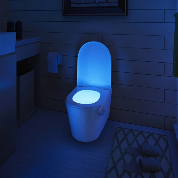 Motion-Sensor Toilet LED Night Light – 8-Colour Bathroom Glow - image 1