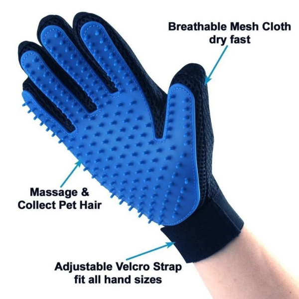 Pet Grooming Glove – Gentle Deshedding Mitt for Cats & Dogs - image 1
