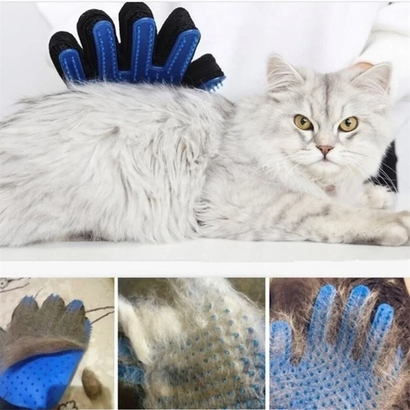 Pet Grooming Glove – Gentle Deshedding Mitt for Cats & Dogs - image 2