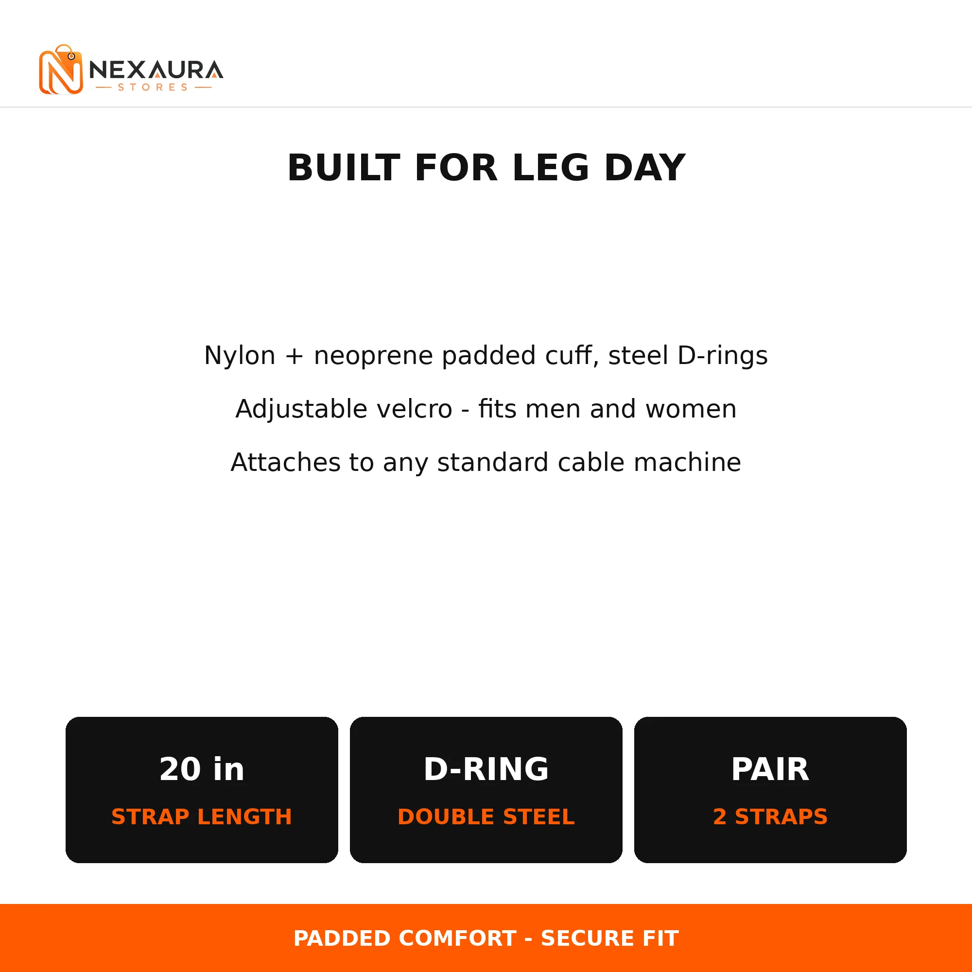 Ankle strap specifications