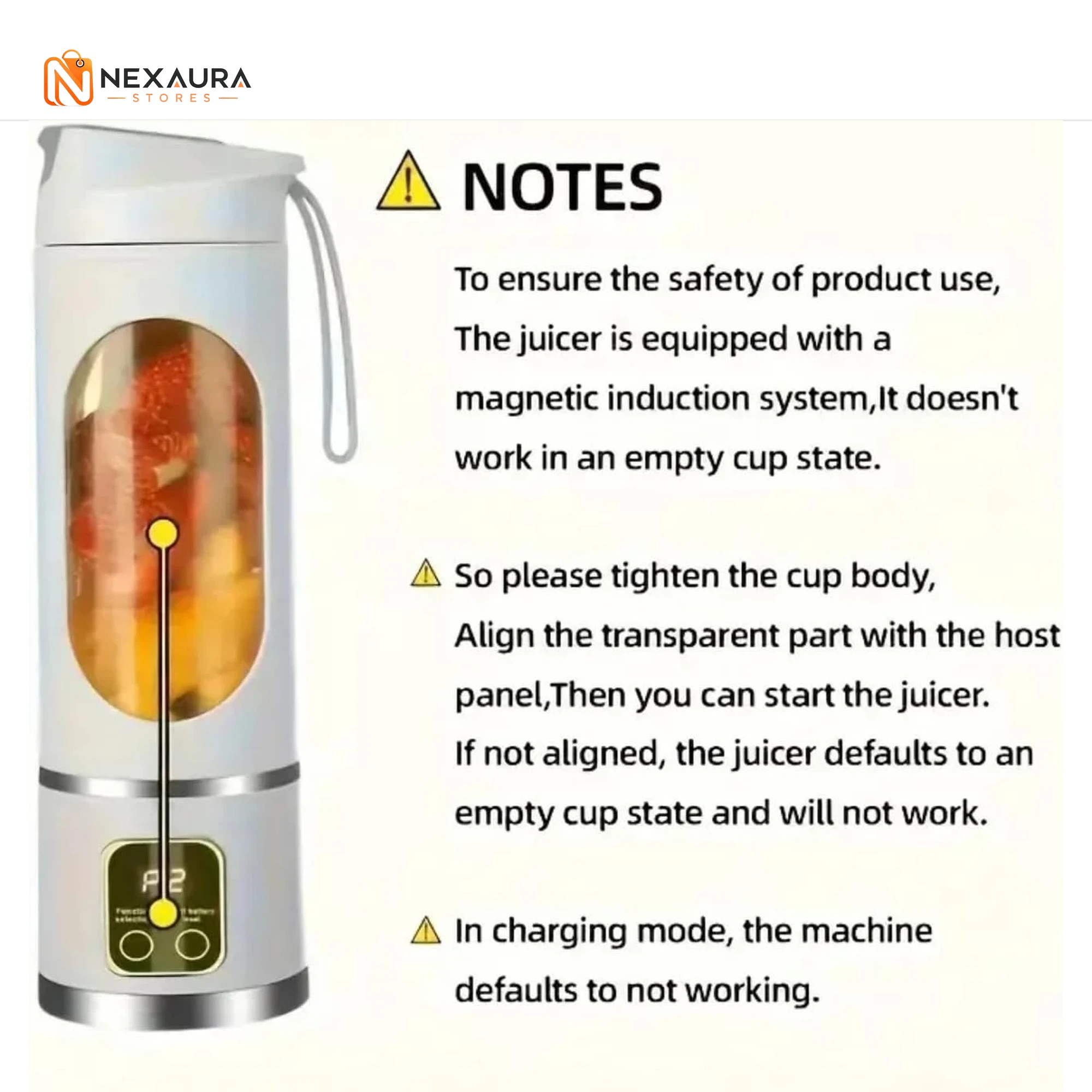 Portable USB Blender with notes