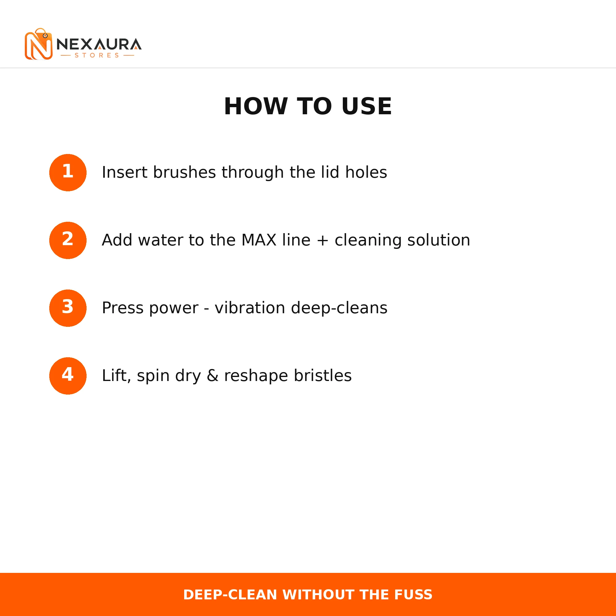 How to use the electric makeup brush cleaner