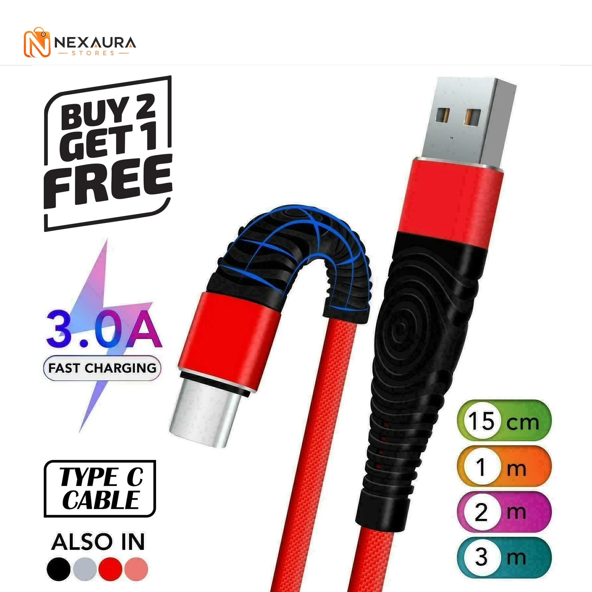 Nexaura USB-C braided cable