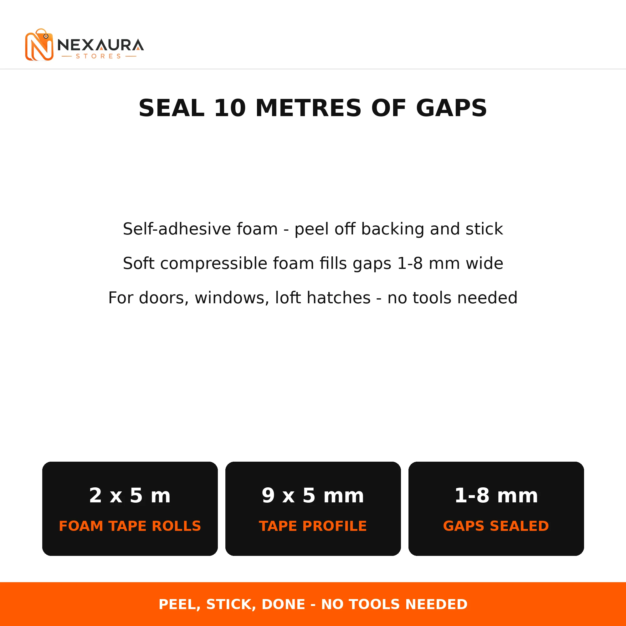 Draught excluder tape specifications
