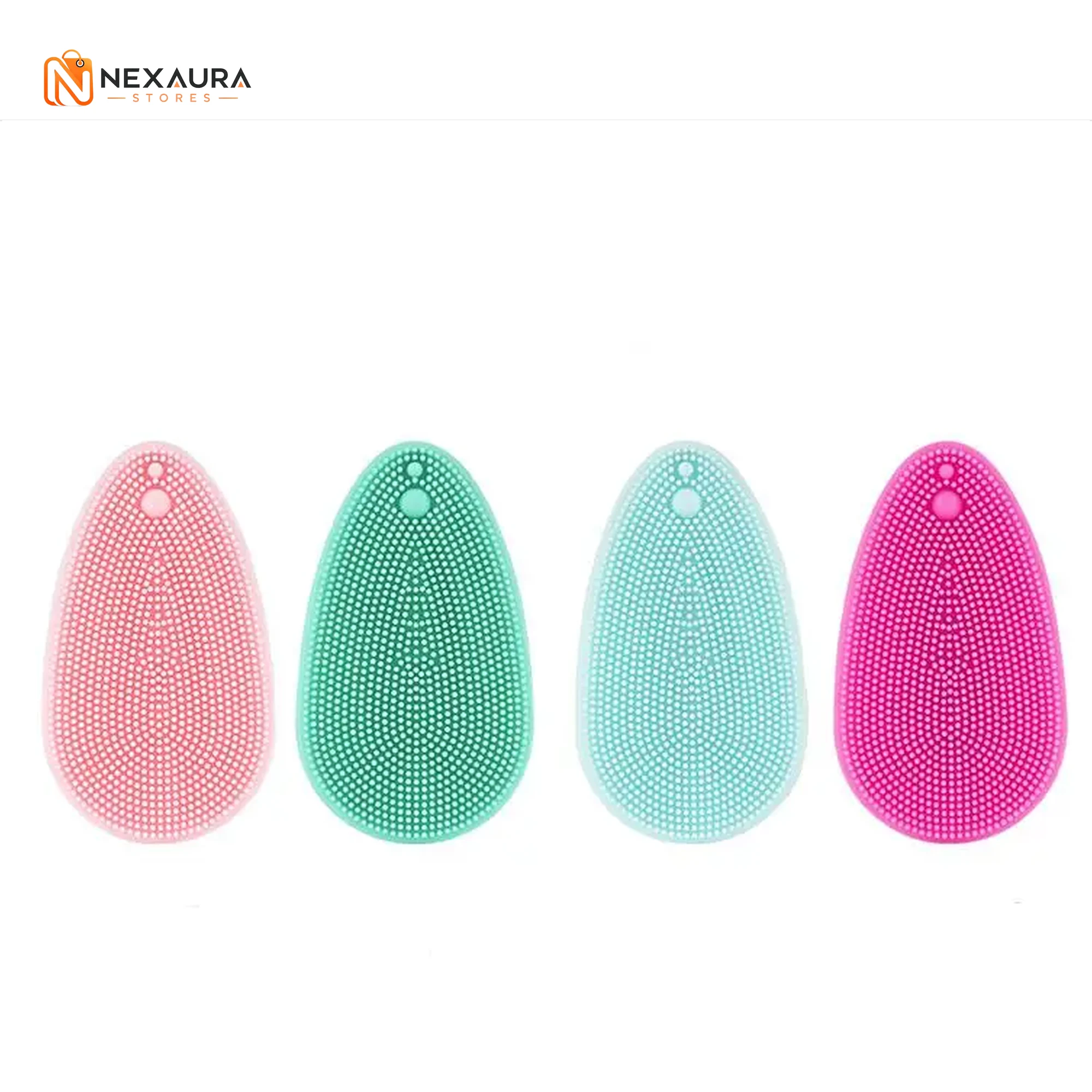 Silicone facial cleansing brush product shot