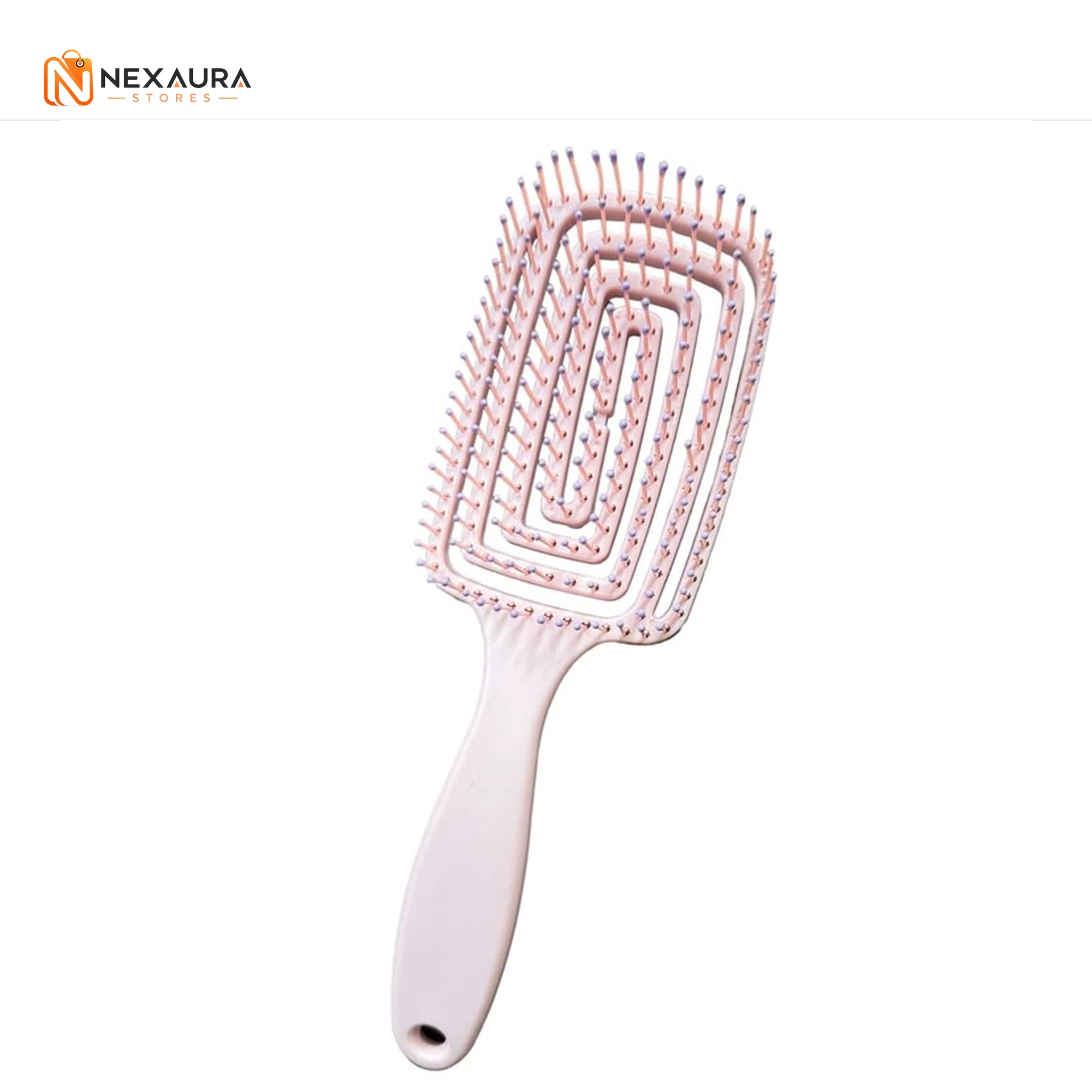 Pink vented detangling brush