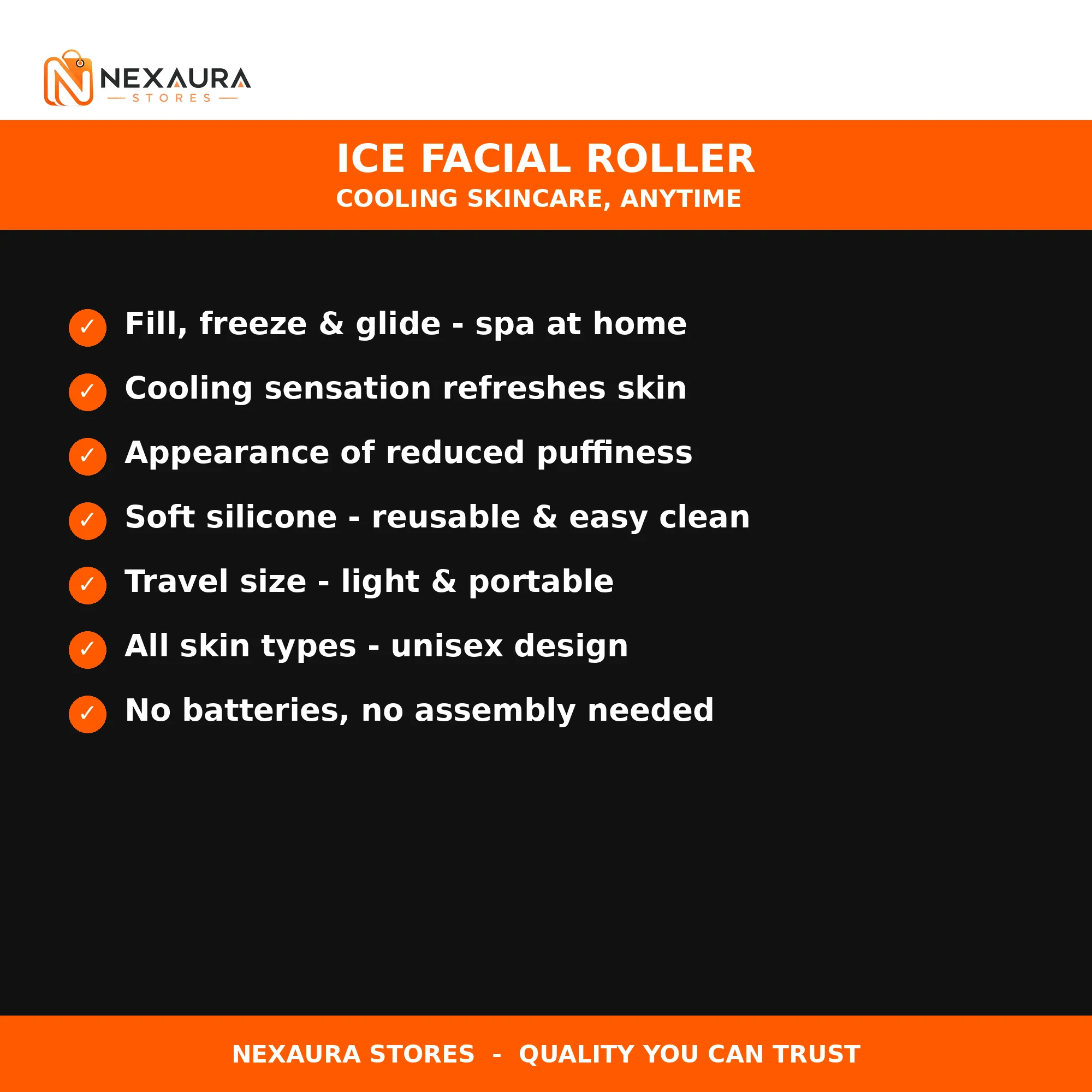 Ice facial roller key features