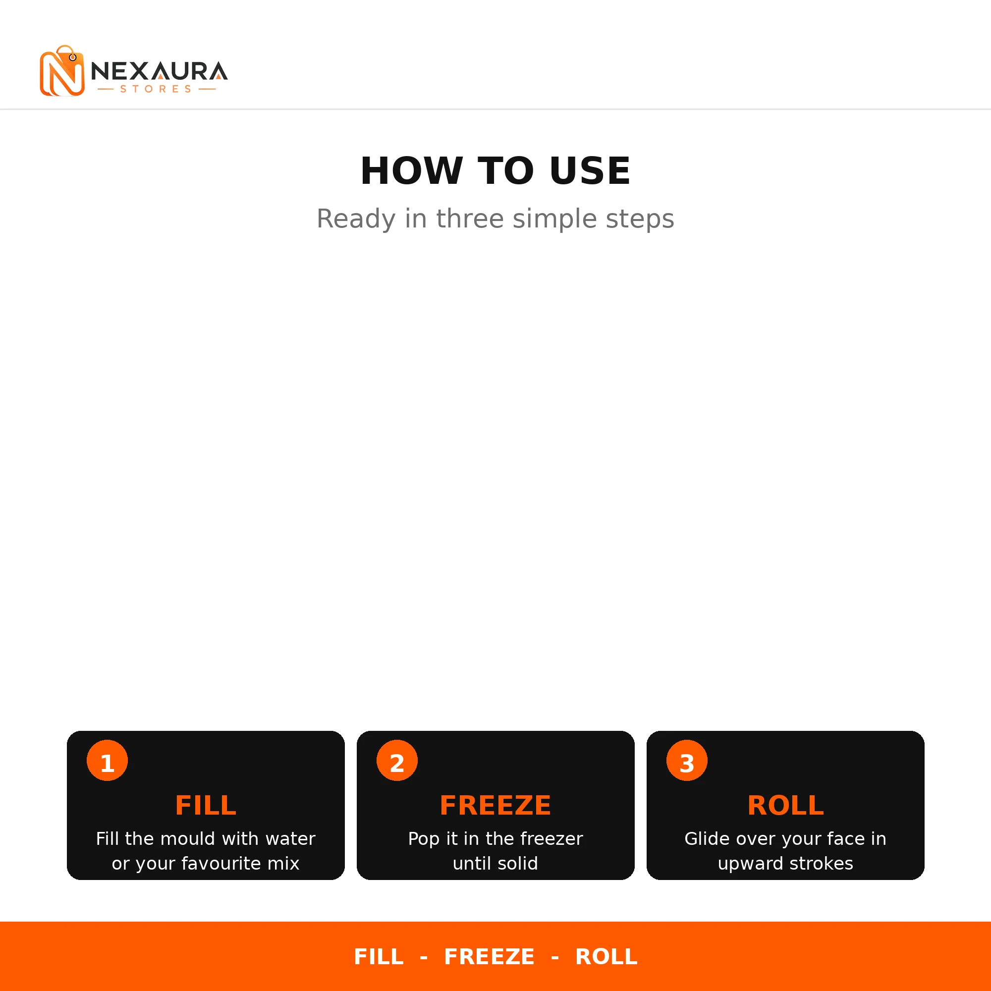 How to use the ice facial roller - fill, freeze, roll