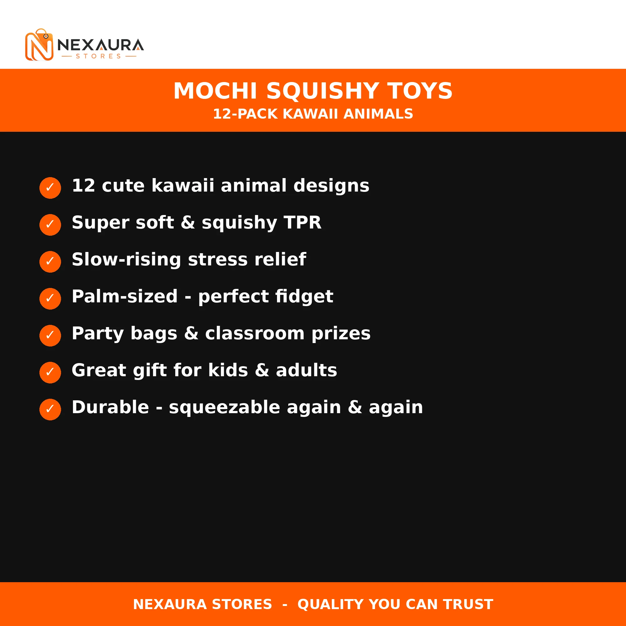 Key features of mochi squishy toys