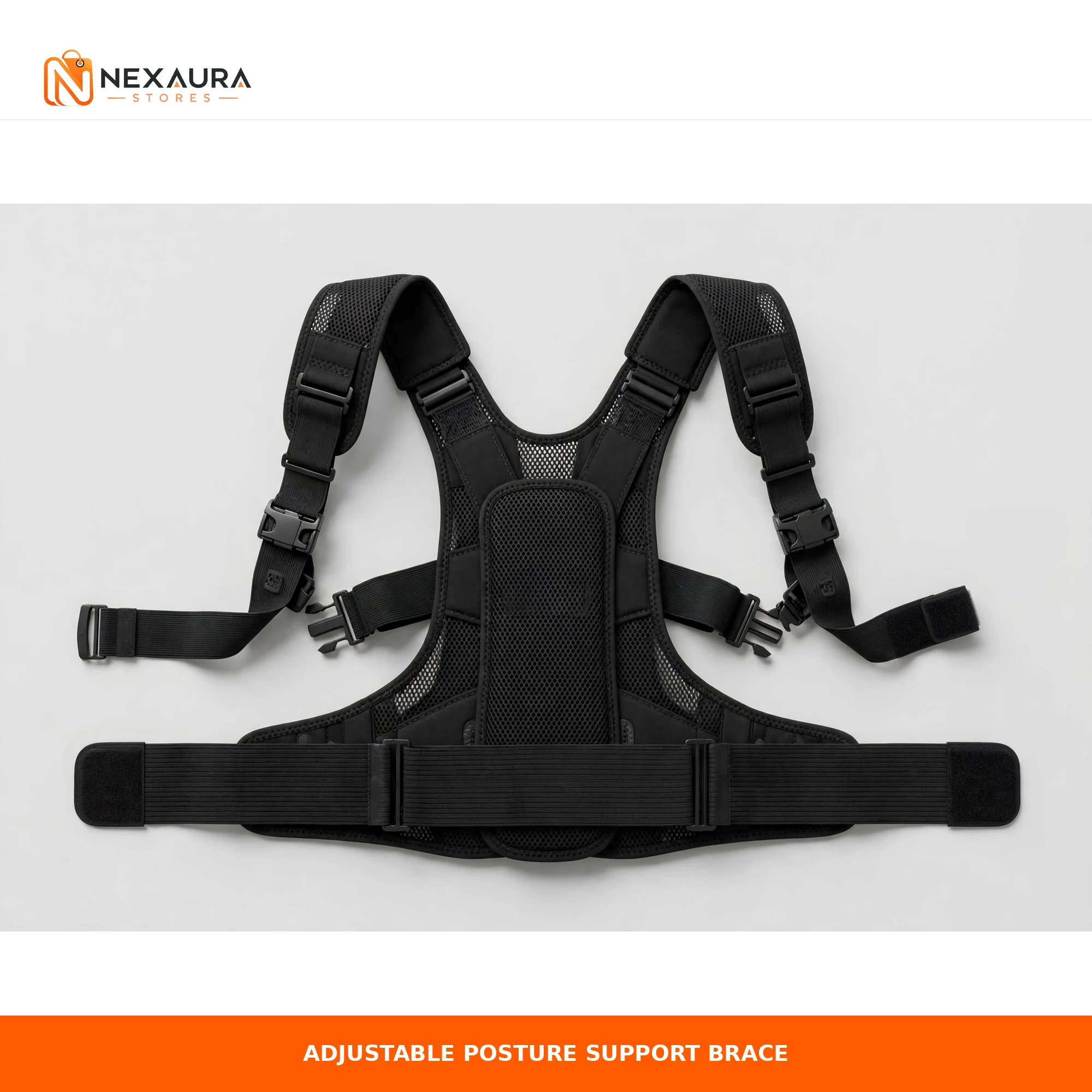 Adjustable posture support brace