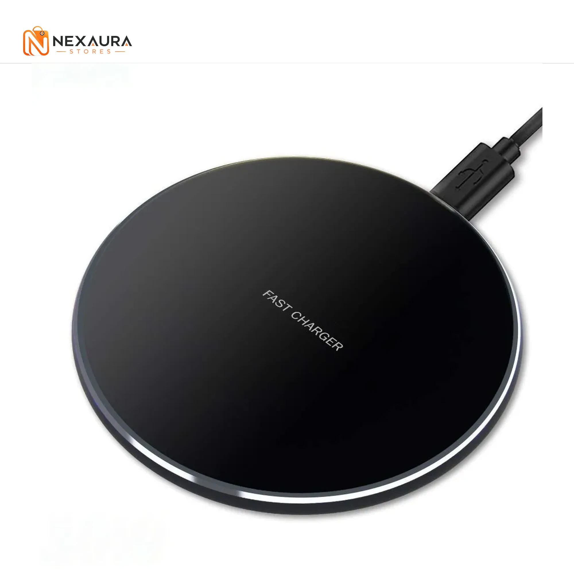 Wireless charging pad with USB cable