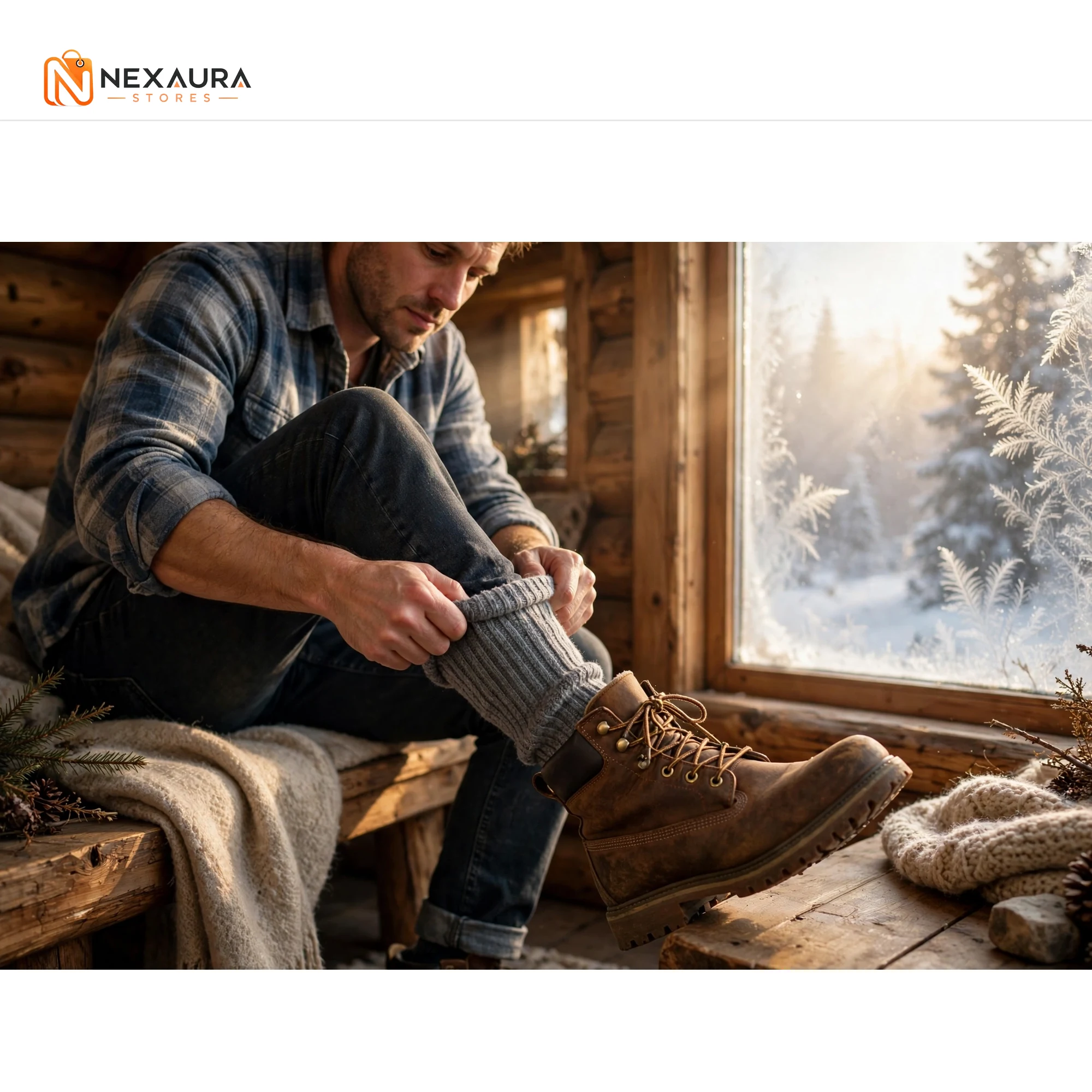 Wearing thermal socks with winter boots