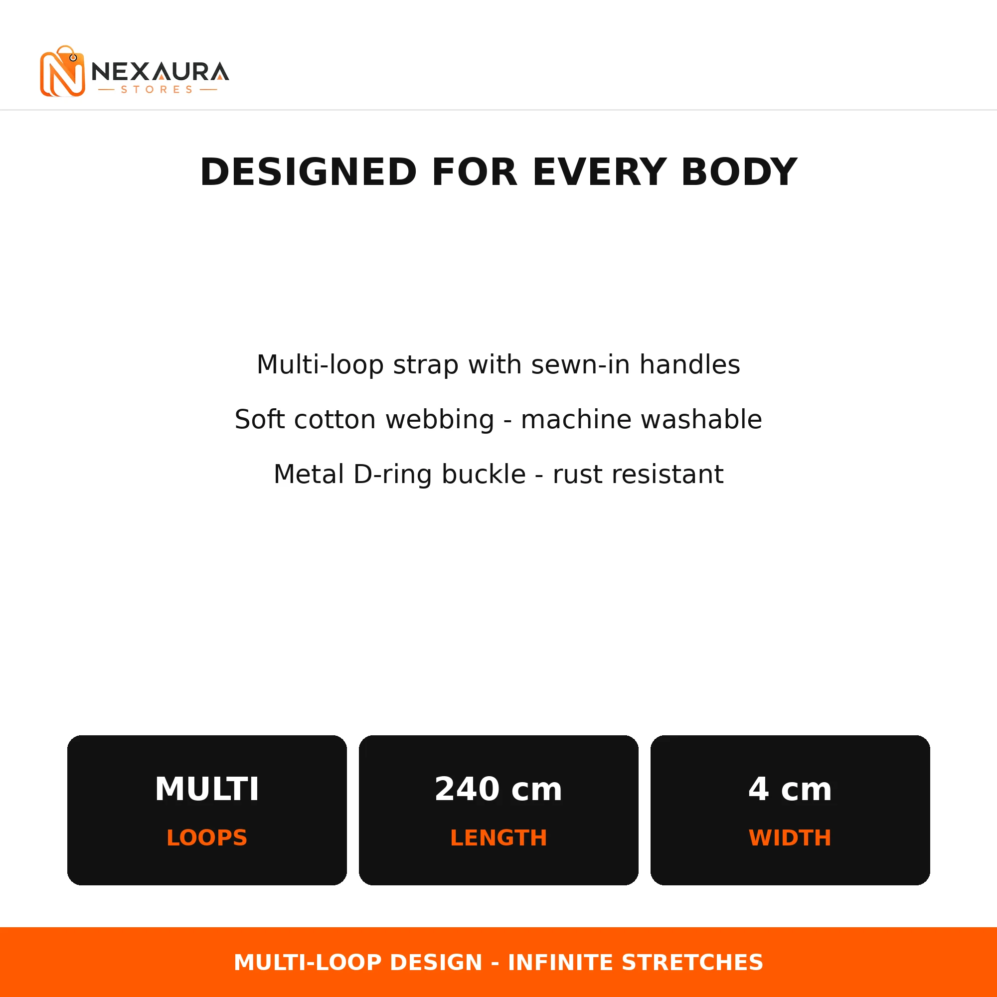 Yoga strap specifications